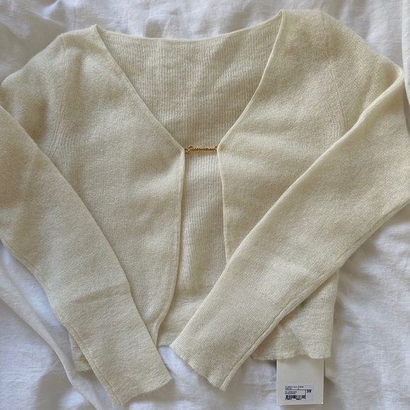 Jacquemus Off-White Le Cardigan Mohair 38 - Picture 1 of 3